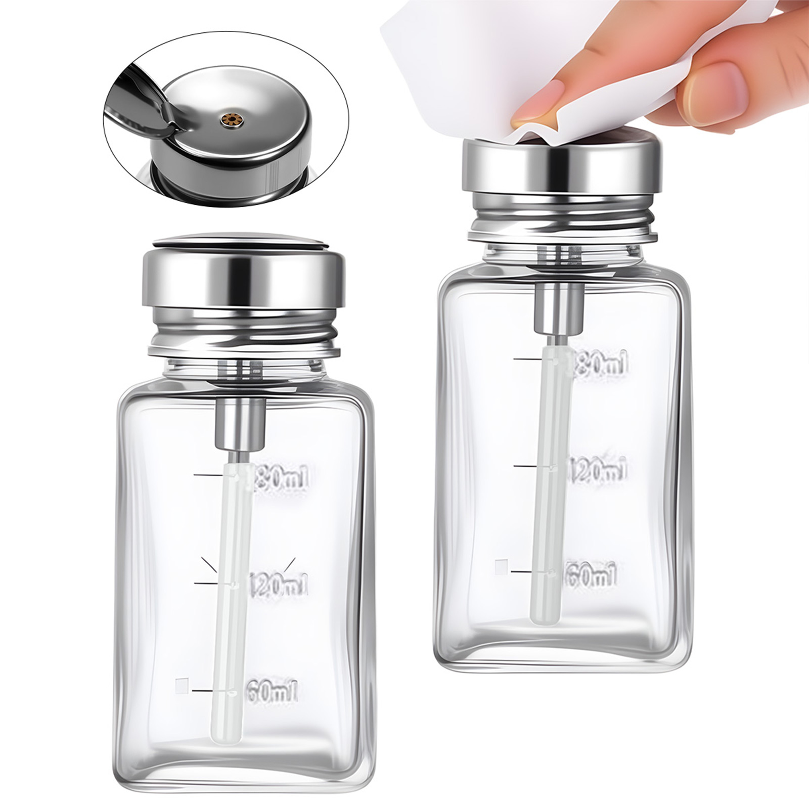 180 ミリリットルネイルガラスボトルプレス漏斗プレスタイプ - Water Bottle Blank のレビューと価格