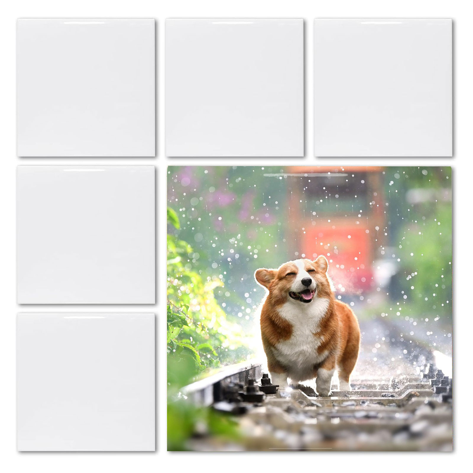 20枚入り 4フィート×4フィート昇華ブランクホワイトスクエ - Ceramic Tile Blank のレビューと価格