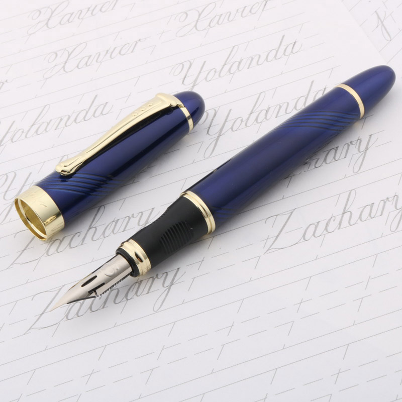 高級 Jinhao 450 万年筆銅版英語書道ボディ浸漬チッ - Zebra Pen Sarasa のレビューと価格